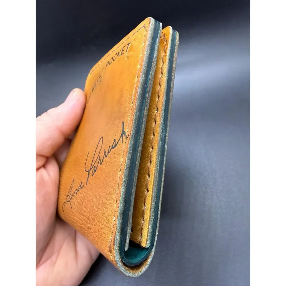 Handmade Baseball Glove Leather Wallet – Minimalist & Versatile